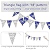 Boys 18th Birthday Decorations Blue Silver 18th Birthday Party Decorations Banner Bunting Kit 16 Pack Navy Silver by Sheinly #4