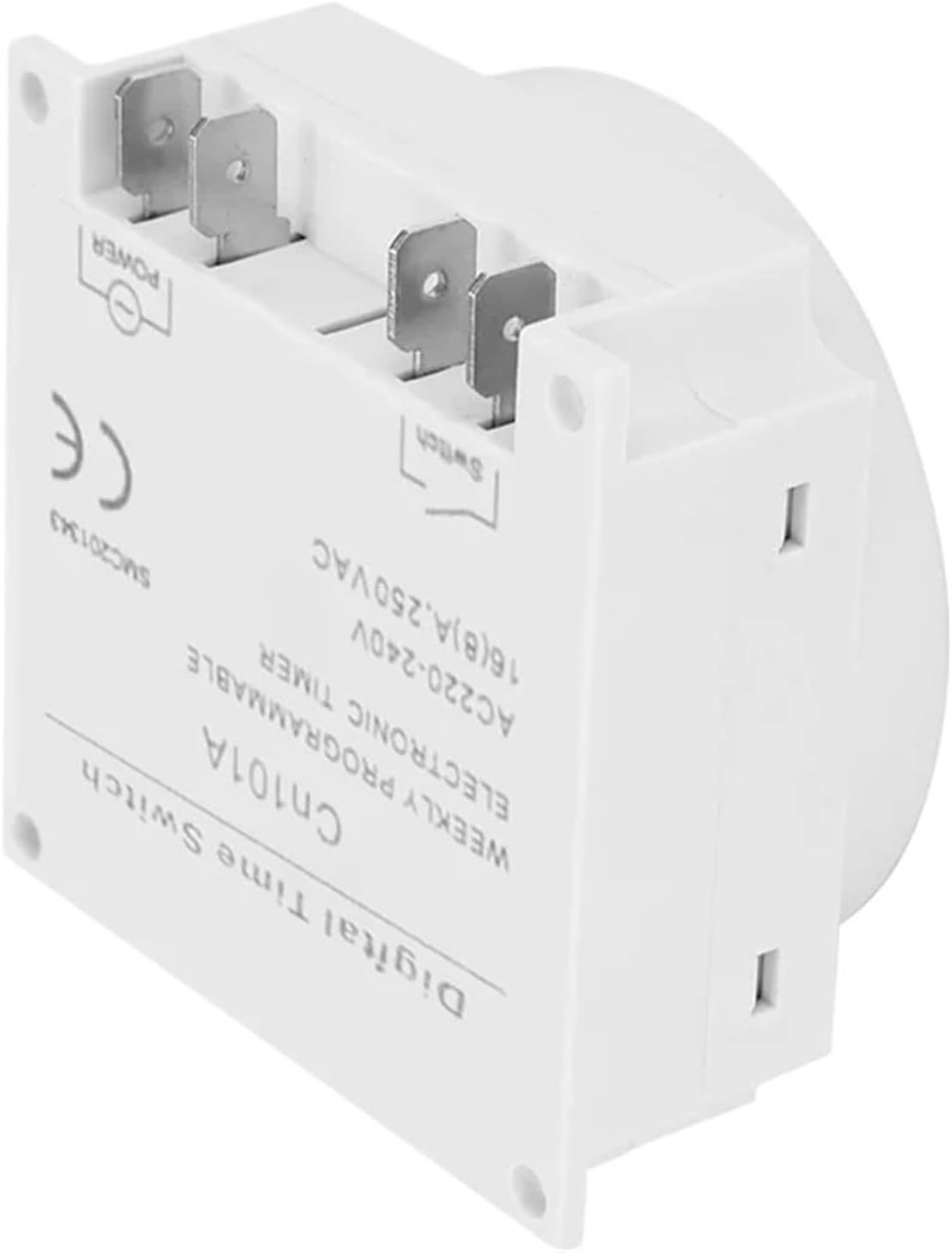 CN101A 5V 12V 24V 110V 220V Digital Timer Switch 7 Days Weekly Programmable Time Relay Programmer Built-in Rechargeable Battery(AC220V)