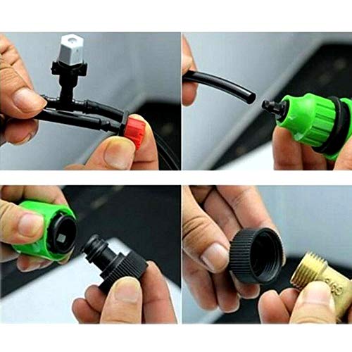 Ferramenta de irrigação de gotejamento Extaum, Pátio de jardim, Água Mister Air Misting Cooling Micr