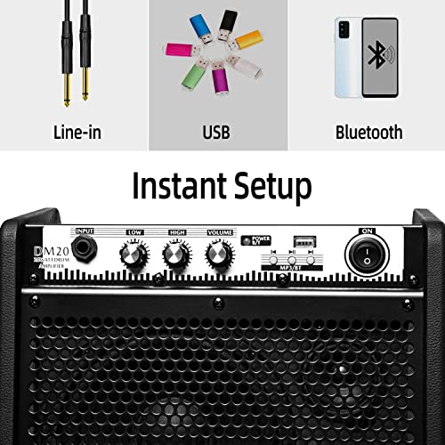 Coolmusic DM20 Bluetooth amplificateur de moniteur personnel amplificateur de batterie électrique haut-parleur, clavier… - Les Beatles, Paul McCartney, John Lennon, RIngo Starr, George Harrison Coolmusic DM20 Bluetooth amplificateur de moniteur personnel amplificateur de batterie électrique haut-parleur, clavier… – Image 6