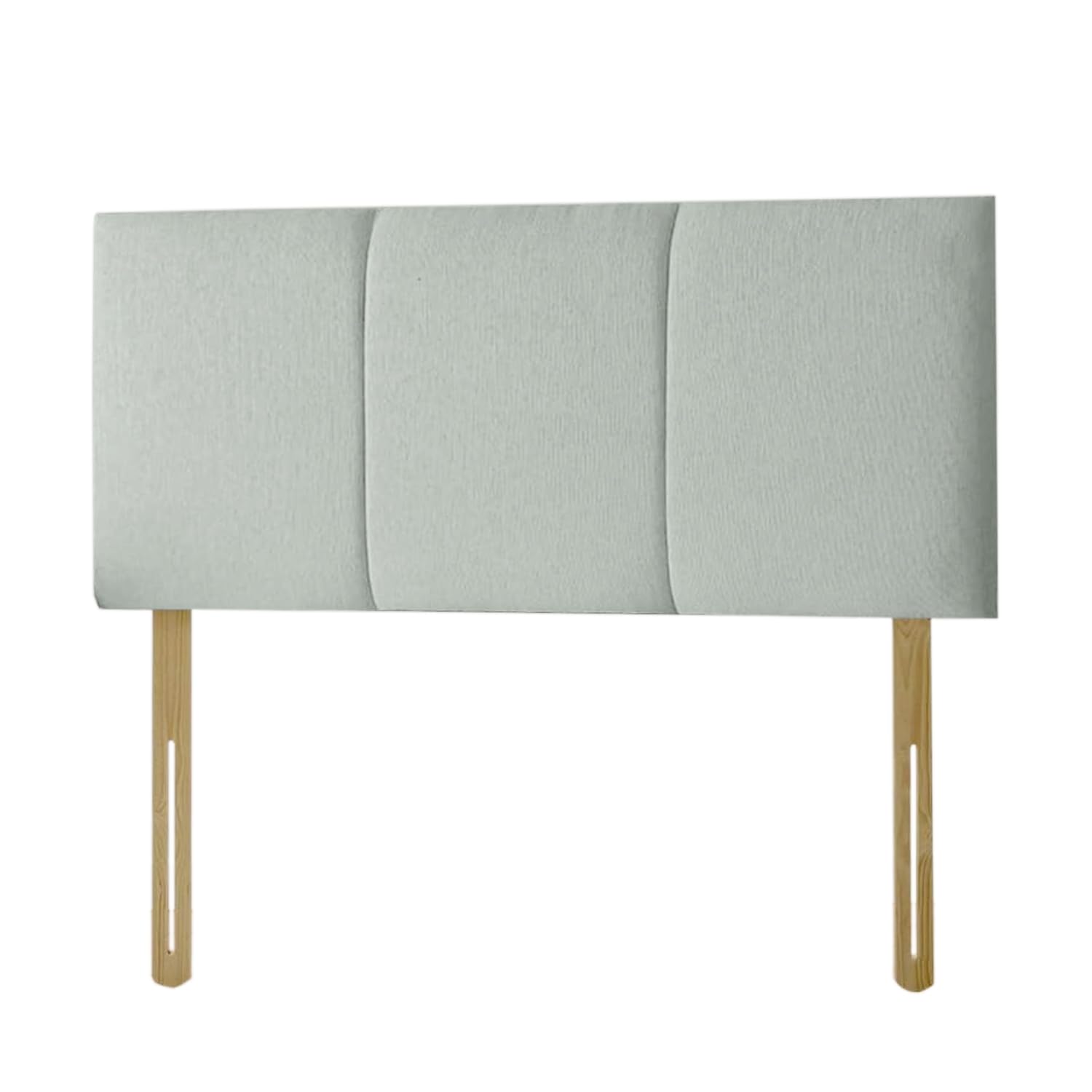 Kiswa collection Plush Velvet Divan Bed 2 Lined Headboard – Padded Paneled Upholstered Design | Adjustable Wooden Headboard for Beds | Classic & Modern Style (steel, 4ft Small Double)