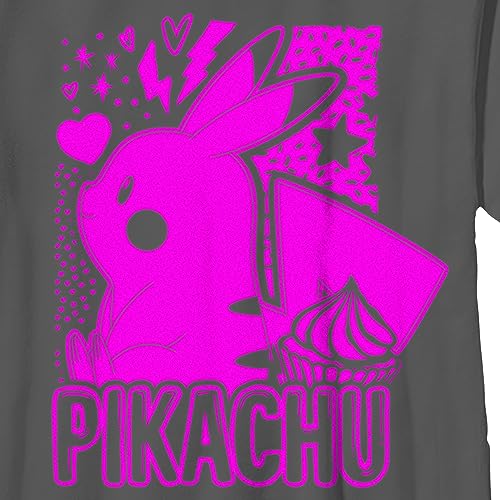 Boy's Pokemon Pikachu Sweet Pink Neon T-Shirt2