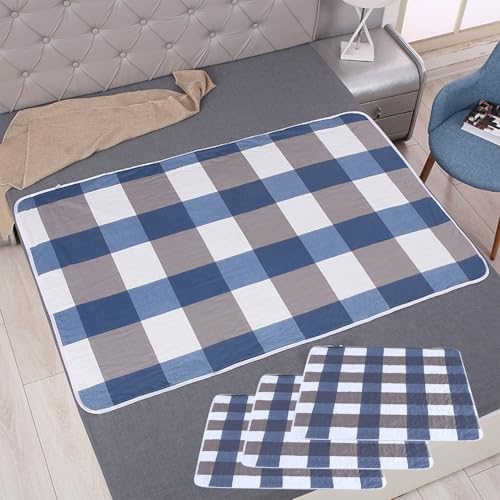 Reviews de Protector Impermeable para Colchon para comprar hoy. 41 Almohadillas de cama absorbentes, 3pcs Protectores de Colchón Reutilizables de 80 x 120 CM, Lavables, Antideslizantes, Funda de Colchón de Incontinencia para Niños, Adultos,...