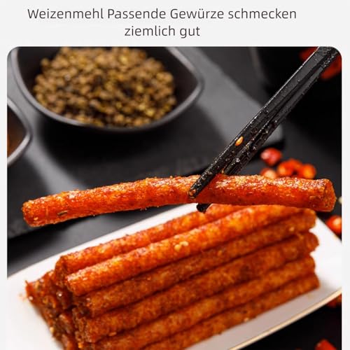 BaiLiSnacky Latiao 2 Packs Big Spicy Seasoned Sweet and Chinese Snacks Classic Hot Strips for Office Casual (106 G X 2 Packs)