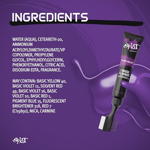 Tinte temporal para cabello Splat Vivid Velvet 1 aplicación miniatura 6