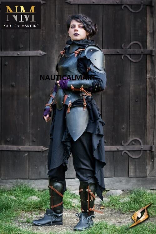 NauticalMart Renegade Complete Set Breastplate Tasset Belt Arm Leg Armor Pauldrons Gorget Wearable Halloween Costume (Complete Set)