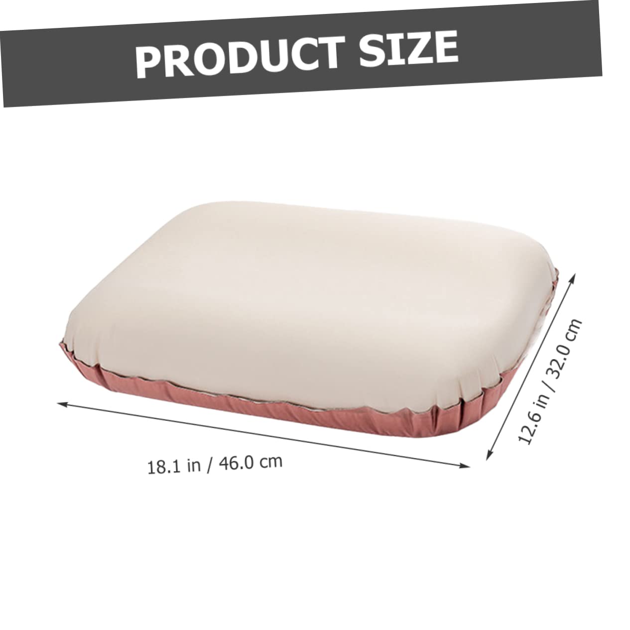 Oreiller Gonflable de Voyage Camping, Mousse et Polyester Pongé, Hauteur Réglable, Dégonflage Facile pour Vacances et Extérieur