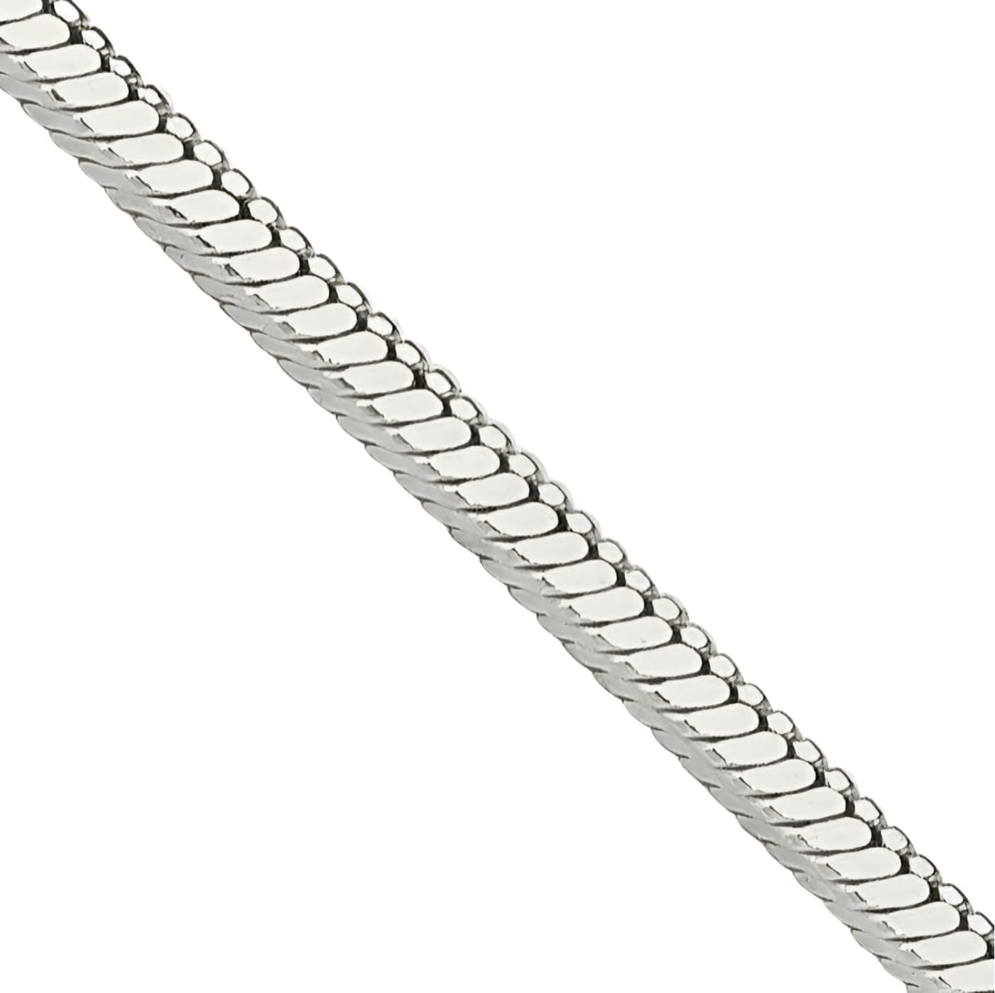 IceCarats 925 Sterling Silver Square 1.25mm Dainty Herringbone Snake Chain Necklace Polished