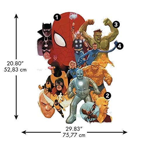 Sticker géant Marvel Avengers Classic repositionnable et réutilisable