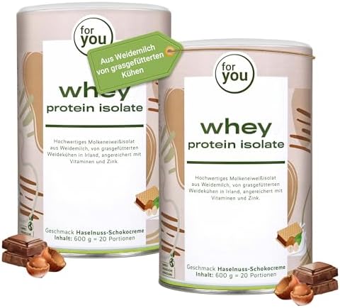 for you whey protein isolate Haselnuss-Schokocreme 2x600 g