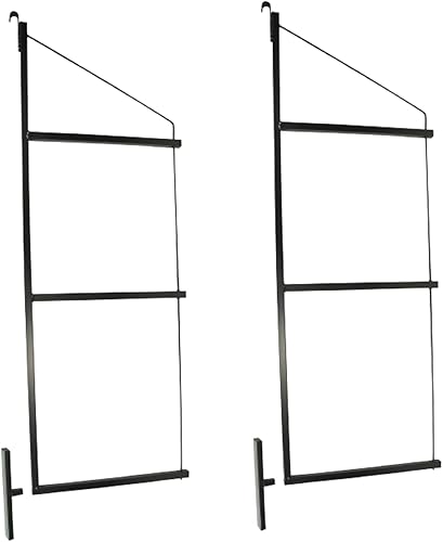 Mytee Products Paquete de 2 estantes de contenedores de envío de 3 niveles con 18 pulgadas de profundidad x 60 pulgadas de alto, soportes de estante