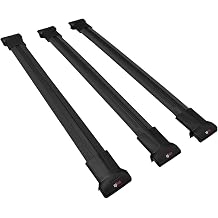 FLY Model Roof Racks Compatible With Dacia Duster 2018-2024 Car Top Luggage Carrier Rail Bars 3PCS BARS BLACK