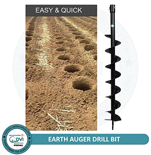 Image of DVI Heavy Duty earth Auger bit Used for Tree PLANTATION, Hole DIGGING (4 inchinch Bit)