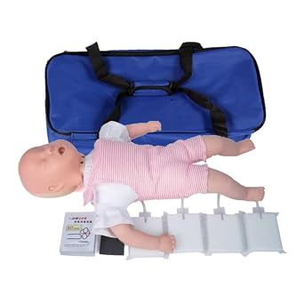 Infant CPR Mannequins, PVC CPR Manikins Full Body, Training CPR Dummy with Carrying Bag, Professional Teaching Training Aid