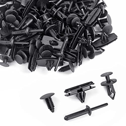 4 In 1 Wrangler Grille Fastener Retainer Clips, Xislet Push-Type Plastic Rivets Compatible With 2007-2022 Jeep Wrangler & 2005-2010 Grand Cherokee Fender Bumper Clips Replace 6503598-121Pcs #TOP5