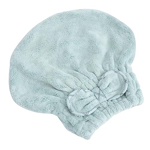 Mikinona Shower Drying Hair Cap Soft Fleece Female Hair-Drying Hat Fast Towel Adorable Bow Dry Face Cover
