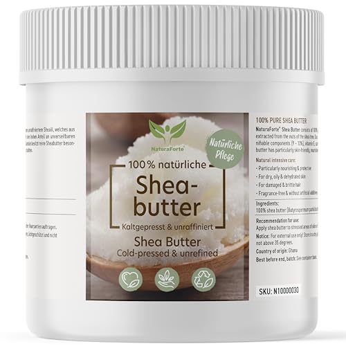 NaturaForte Burro di karitè puro 250g - naturale,...