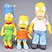 N\A 30-43cm 3pcs Los Simpsons Homer Simpson Bart Simpson Marge Peluches Muñeca Almohada, Cumpleaños para Niños 30-43cm 3 Piezas