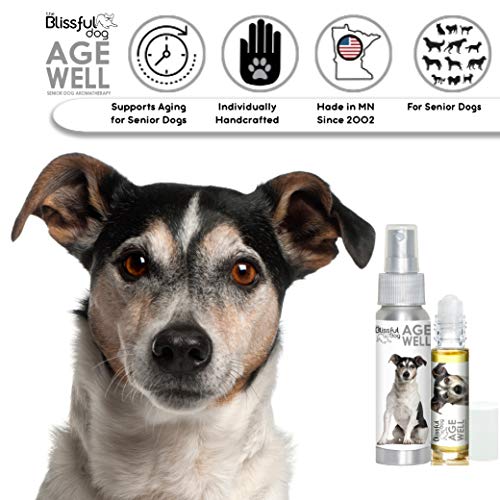 Image of The Blissful Dog Jack Russell Terrier Age Well Dog Aromatherapy Roll-On Bottle Support for Your Dog's Peaceful Ageing