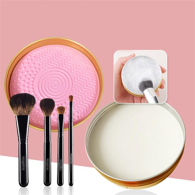 Makeup Brush Cleaner Shampoo Soap Solid Brush Cleaning Mat Removes Cosmetic Color Brush Cleaner Pad for Cleaning Makeup Sponges Brushes