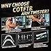 Twister Arm Trainer, Adjustable Chest Workout Equipment for Men & Women, Home Gym Strength Trainer, Muscle Builder & Strength Training for Arms, Chest (Blue, 20-60lb)
