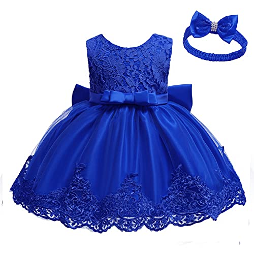 Cmmchaah Baby Girls Christmas Baptism Easter Dresses Little Kid Birthday Pageant Party Formal Tutu Prom Frock (Sapphire 8348,6M) #TOP2