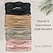 JAZD Clear Makeup Bag Toiletry Bag for Women Cosmetic Case Large Capacity Travel Make Up Bag Organizer Transparent Storage Compartment TSA Approved (BEIGE)