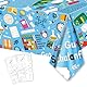 Alles Gute Zum Schulanfang Riesen Färbung Poster, Jumbo Erster Tag der Schule Party Set Große Wandkunst Willkommens Banner Färbung Poster Dekoration für Primary Classroom, 274 x 137CM (2)