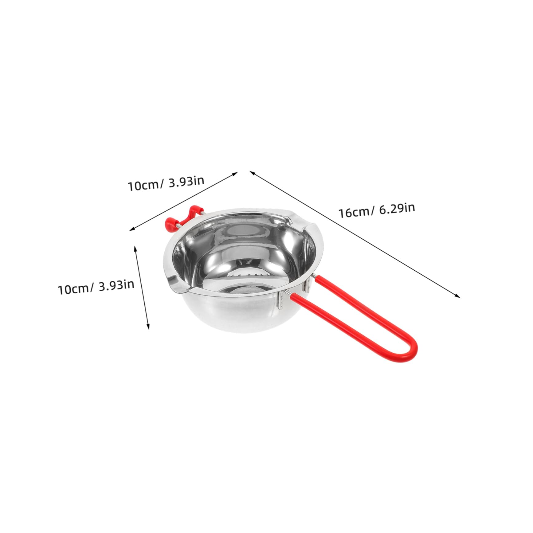 Healifty 1Set Candy Melting Pot Stainless Steel Double Boiler for Melting Chocolate Cheese and Candle Wax Includes Pot Outer Pot and Scraper Easy