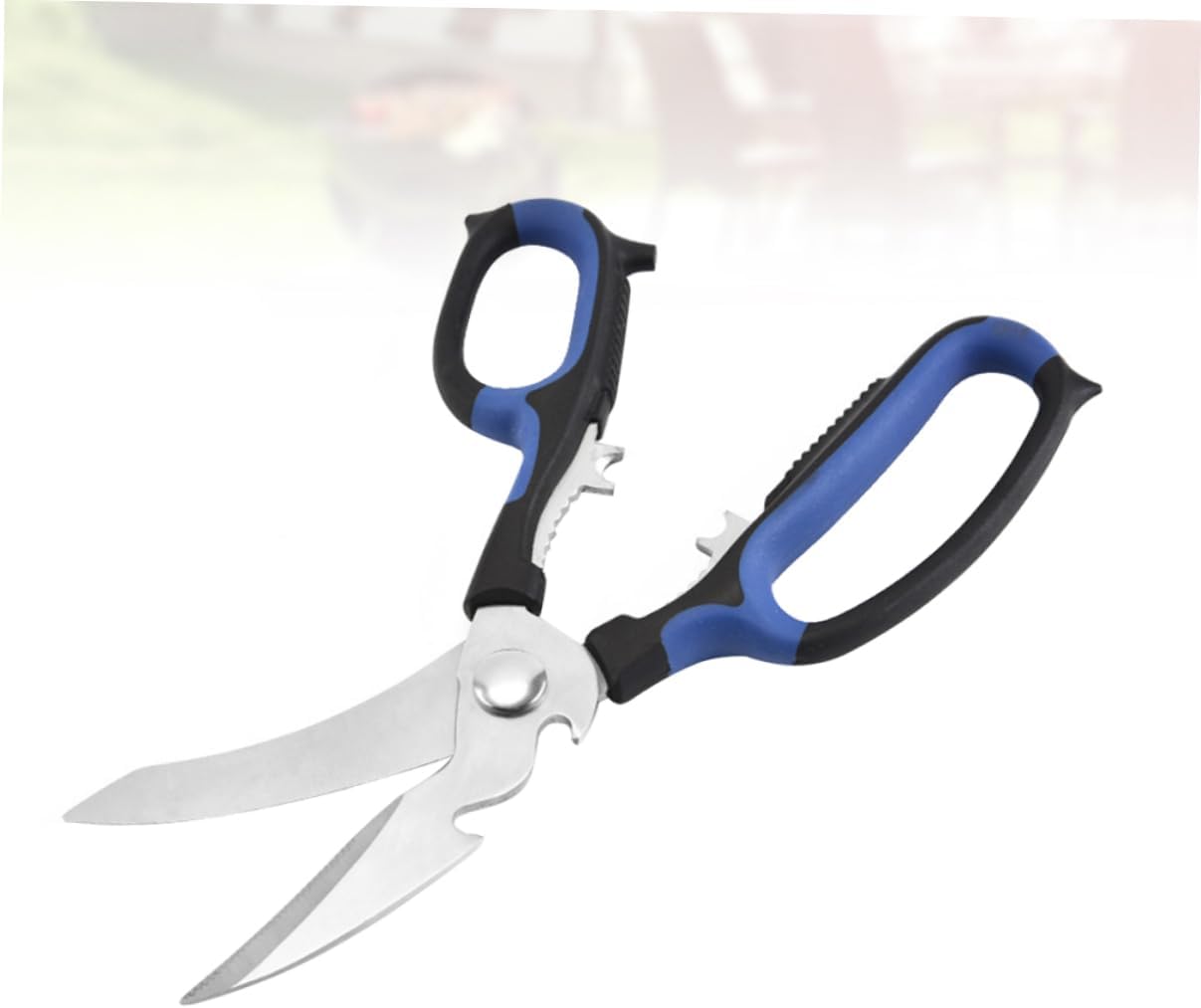 SHOWERORO 2pcs Kitchen Shears Stainless Steel Heavy Duty Chicken Bone Scissors Meat Seafood Bbq Tool Home Use