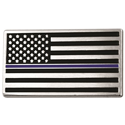 Image of PinMart's Thin Blue Line Lapel Pin