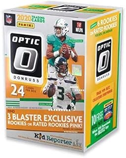 2020 Panini NFL Donruss Optic Football Trading Card Blaster Box Look For Herbert RC, Tua RC, Burrow RC Autographs randomly...