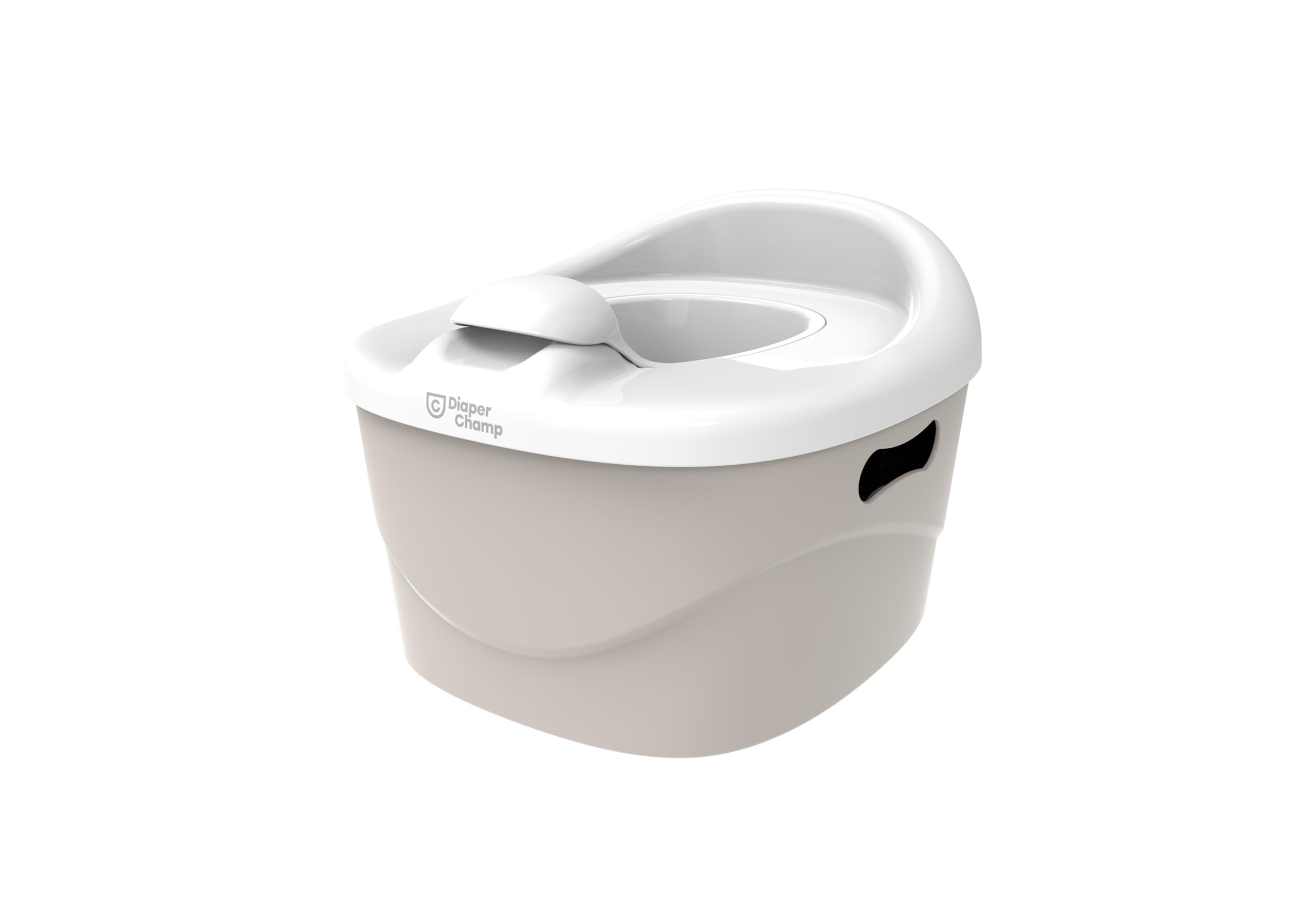DiaperChamp Potty Set 3 in 1 – Vasino per bambini, sedile WC e sgabello con sgabello per bambini, vasino per bambini, per bagno, WC, sgabello per bambini, colore: beige