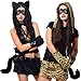 Conjunto de 4 Piezas Cosplay de Gato, Juego de Cosplay de Cola...