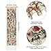 Tegeme Vintage Tapestry 52 x 13 Inch, Long Vertical Wall Hanging Reference Illustrative Botanical Tassel Tapestry for Bedroom Living Room Home Decoration(Flower)