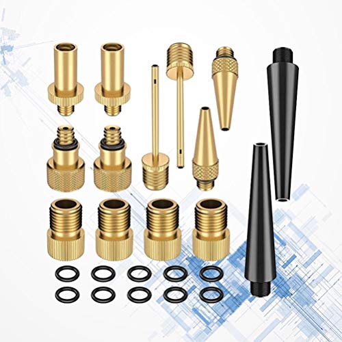 Conjunto adaptador de válvula BesPORTBLE para bomba de ar de pneu de bicicleta, bomba esférica, kits