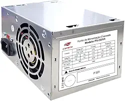 C3Tech Fonte ATX 200w, PS-200v4 para computador, 20+4 Pinos, 115v e 230v
