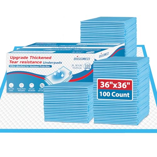 Tear-Resistant Disposable Bed Pads 36" x 36" (36x36) Underpads