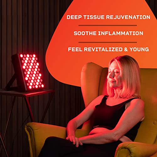 Lifepro Infrared Light Therapy Device - 660Nm & 850Nm Red & Invisible Near Red Light Therapy For Body Relief, Fast Recovery, Skin Health & Anti-Aging - 30+30 Professional-Grade Led Red Light Panel #TOP5
