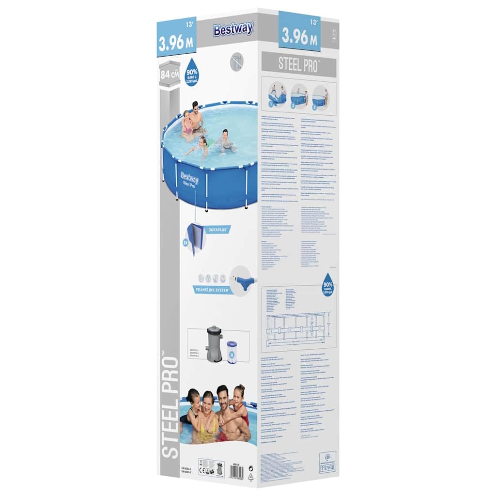 Steel Pro Frame - Piscina redonda (396 x 84 cm)