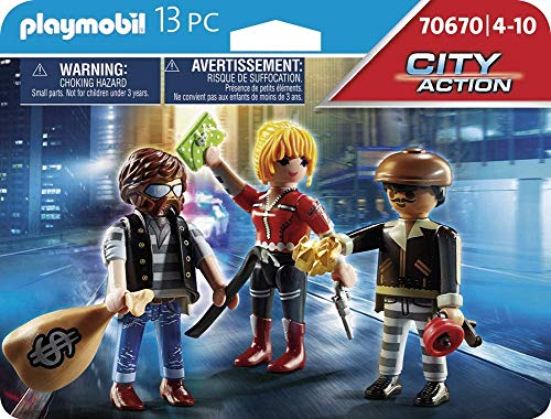 Playmobil 70670 Police Equipe de Bandits- City Action- Les policiers- Police Equipe de Bandits, vue 3