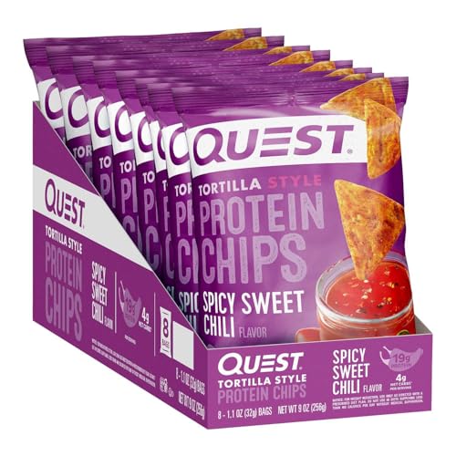 Image of Quest Tortilla Style Protein Chips - Spicy Sweet Chili (8 Bags)