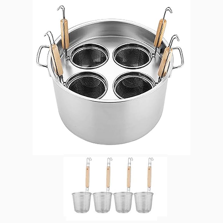 SAeWare Olla de pasta de acero inoxidable con colador rt – olla versátil para el hogar y el restaurante – ideal para hervir pasta, veterinarios, sopas y cocinar al vapor – no se oxida, fácil de