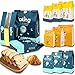 Papel Tostadora, Senteen 45pcs Bolsa Sándwich Bolsas Tostador Reutilizable Bolsas De Bocadillos De Papel Bolsas De Pan Bolsas Para Tostar Bolsas De Alimentos De Papel Kraf Para Pan Refrigerios Frutas
