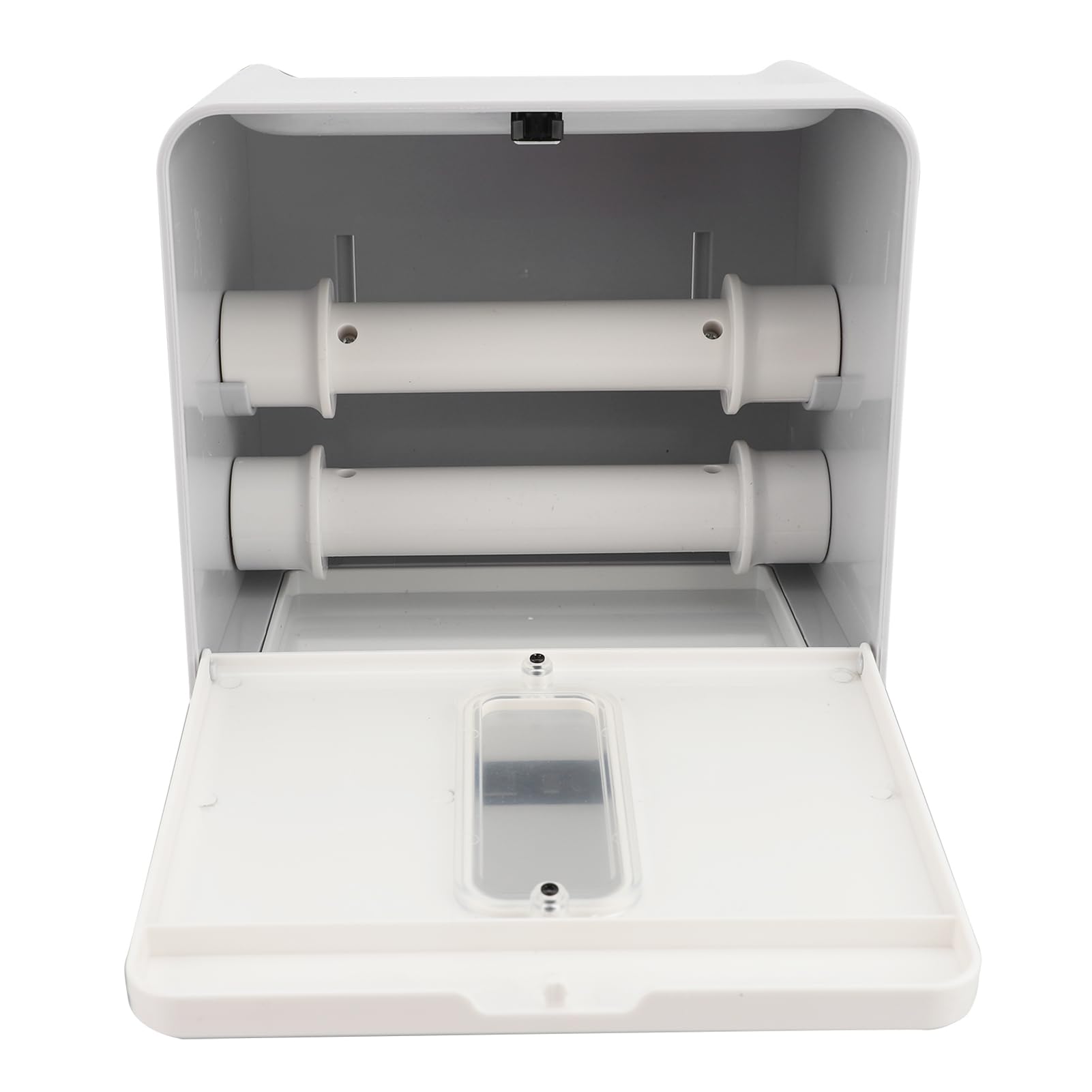 Annadue Dispensador Automático de Toallas de Papel, Dispensador de Toallas de Papel en Rollo sin Contacto para Cocina, Baño, Inodoro con Luz Nocturna, Batería de 1200 MAh, de de para Montaje en (GRAY)