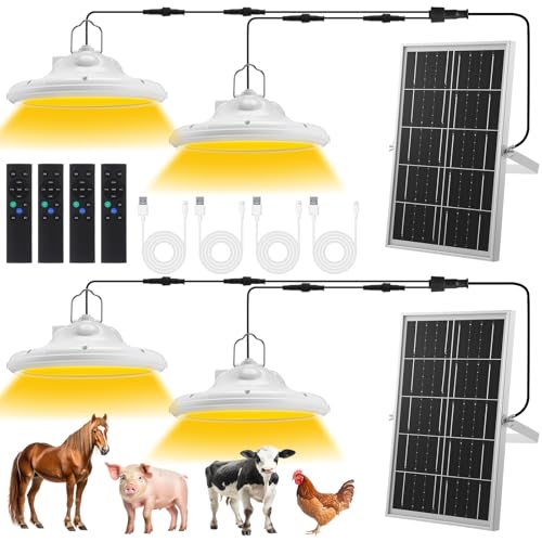 Grinsvalley 2 Set 2 in 1 Solar Chicken Coop Shed