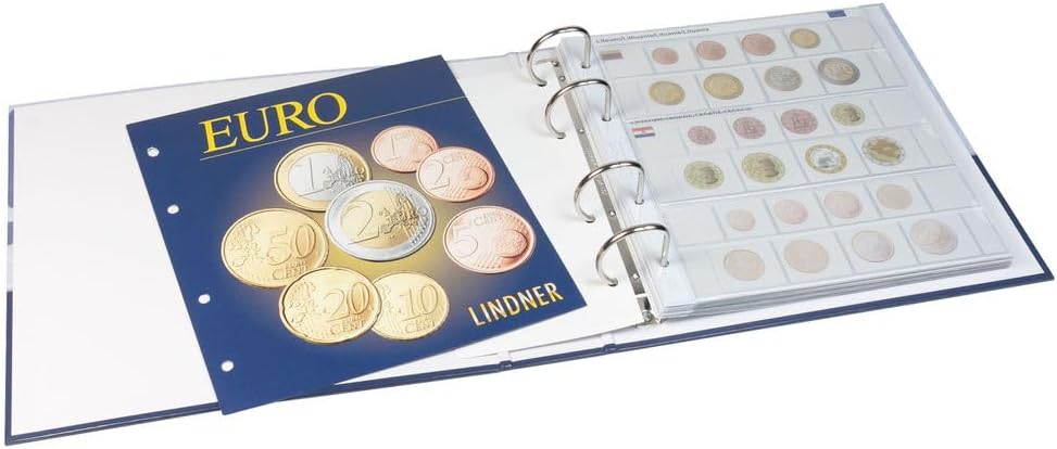Lindner 1108M Illustrated Coin Albums for Euro Coin Sets – All Euro Countries