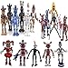 Set da 17 giocattoli FNAF ispirati a cinque notti al Freddy Action Figure Giocattoli Regalo Bambola PVC da collezione Partito di Natale Set con luci, Giunti mobili (D(17 pezzi)