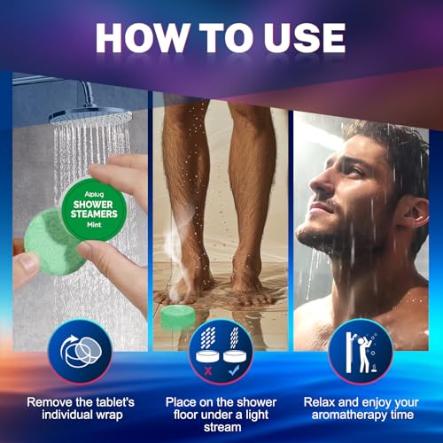 Image of Shower Steamers for Men 8 Pack - Gifts for Men, Shower Bombs Aromatherapy with Essential Oils, Mens Gifts Ideas, Birthday Gifts for Him Dad Husband, Gifts for Mens Who Have Everything