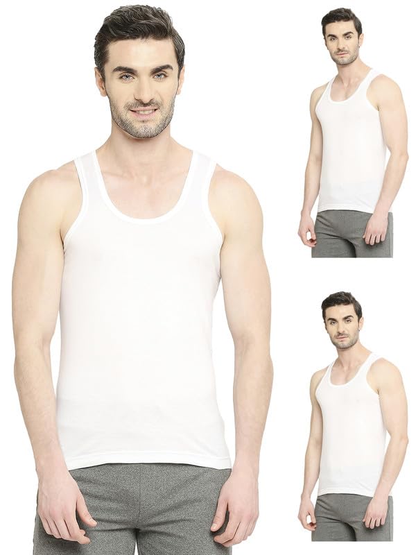 vip Fresh 24/7 Cool Finish Cotton Regular Fit Vest for Men | Combo Pack Round Neck Sleeveless Innervest for Men-picture-30